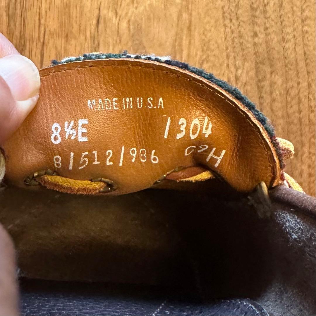 希少！USA製 POLO RALPH LAUREN レザー × ウール モカシン