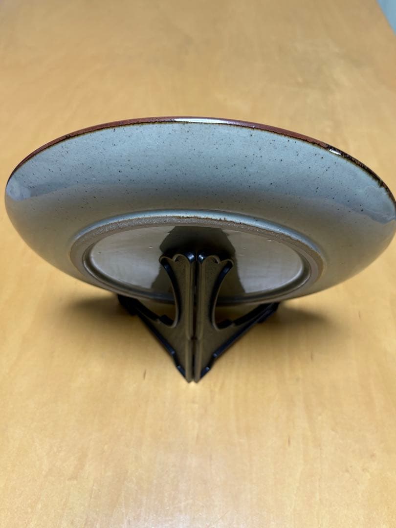 【希少】八風焼 中曽根康弘『万物流転死生有命』飾り皿