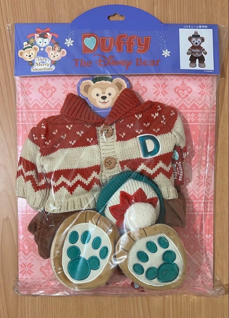 【新品未開封】ダッフィー＆シェリーメイ コスチューム ベリーメリースノータイム