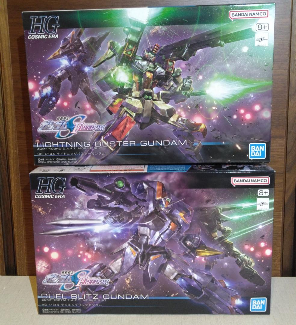 ロボット HG LIGHTNING BUSTER GUNDAM & DUEL BLITZ
