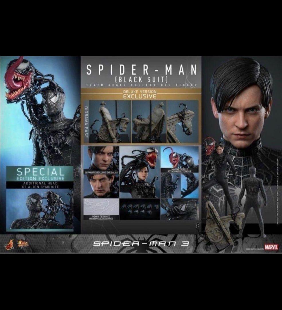 ホットトイズ MMS728b スパイダーマン3 ブラックスーツDX版 1/6