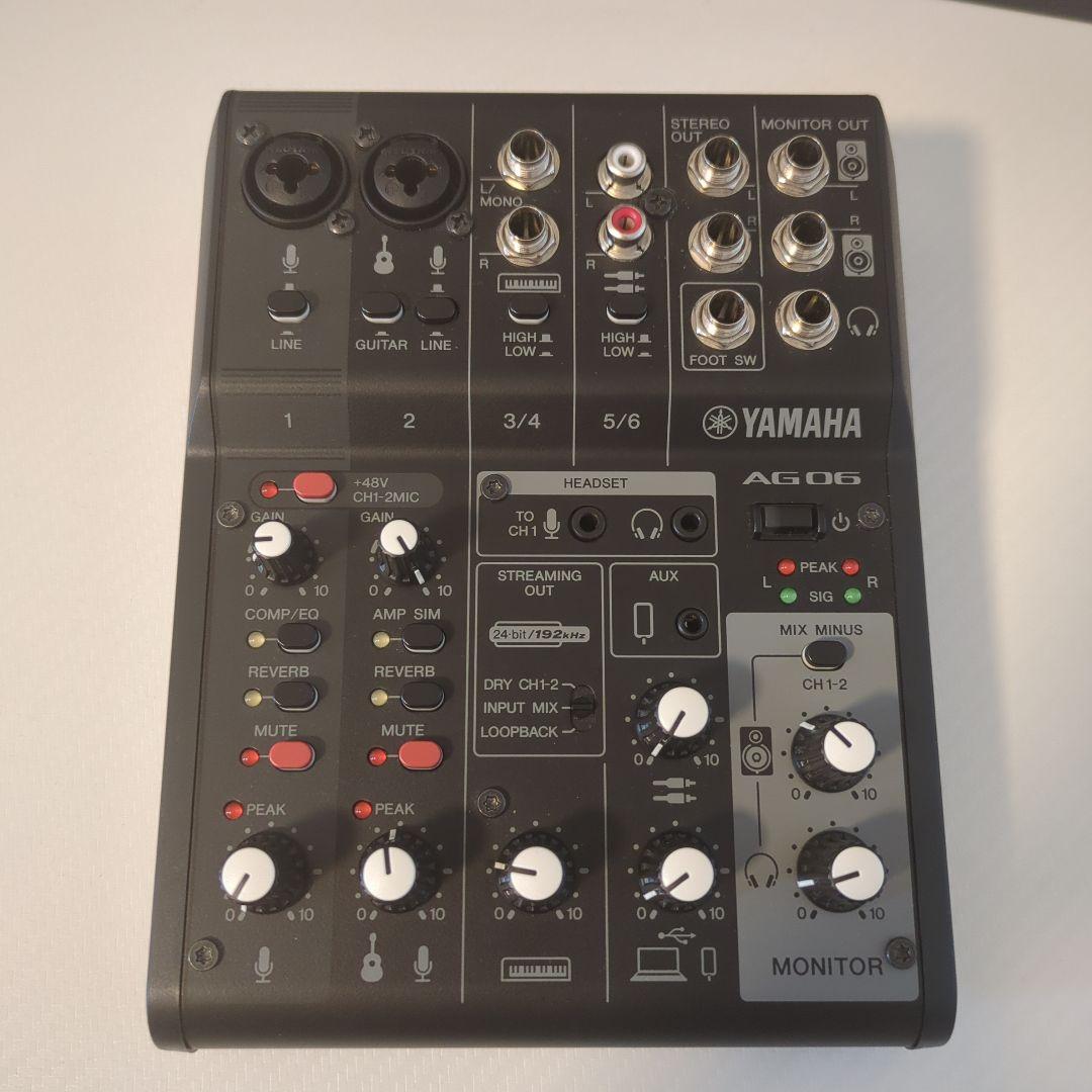 YAMAHA AG06 MK2 ストリーミングミキサー