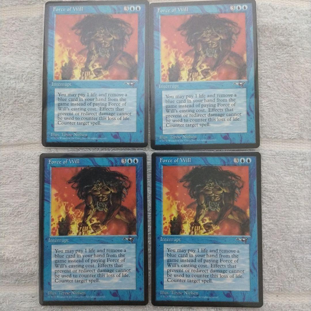 う*ん様 意志の力（Force of Will）　英語版　 4枚セット