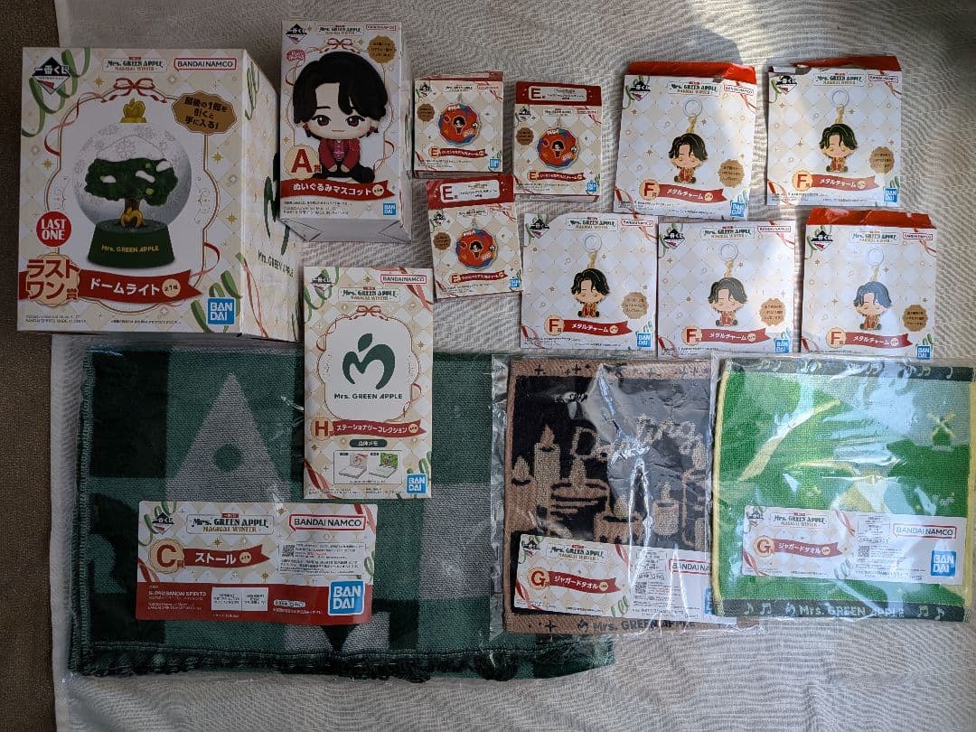 Mrs. GREEN APPLE　一番くじＡ.C.Ｅ.F．G.Hラストワン14点
