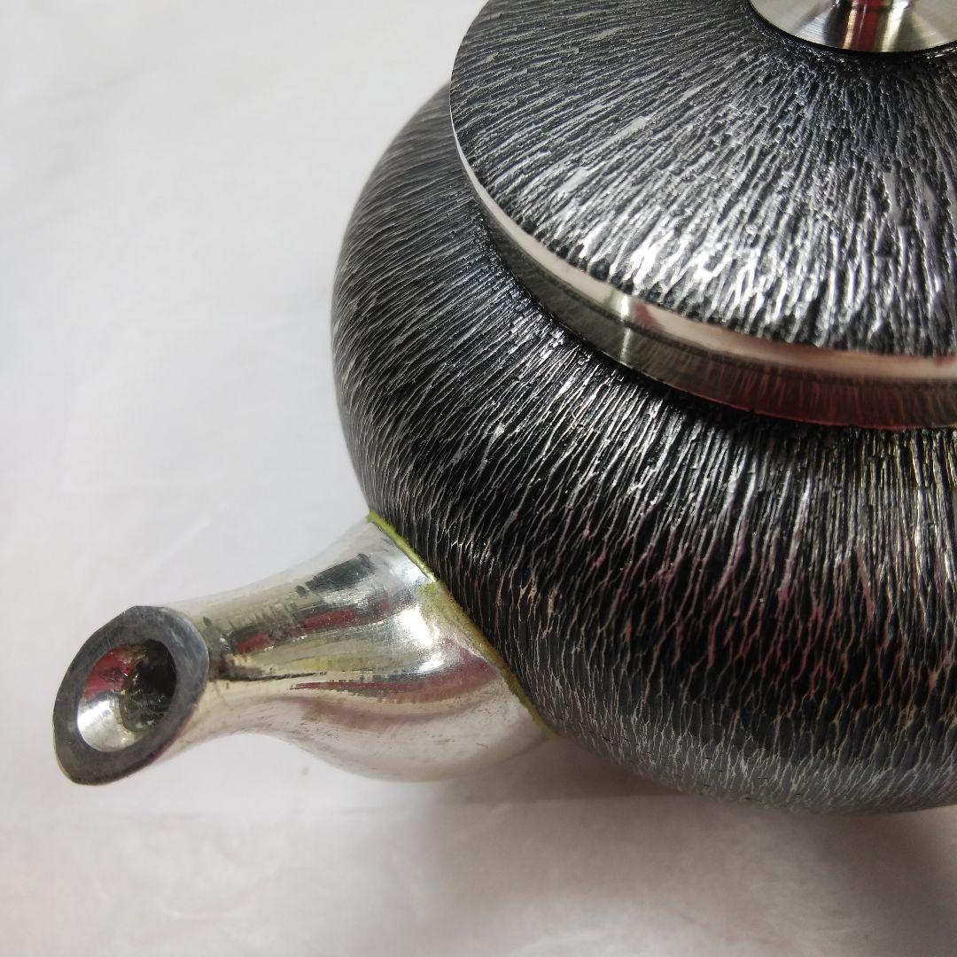 煎茶道具  錫半    煎茶道具一式     共箱