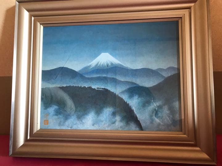 画家　成田環　富士山日本画