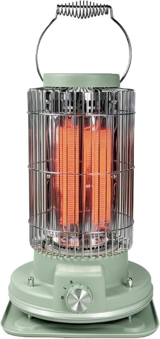 【M2140-78-50】電気ストーブ レトロ風 遠赤外線効果　おしゃれ