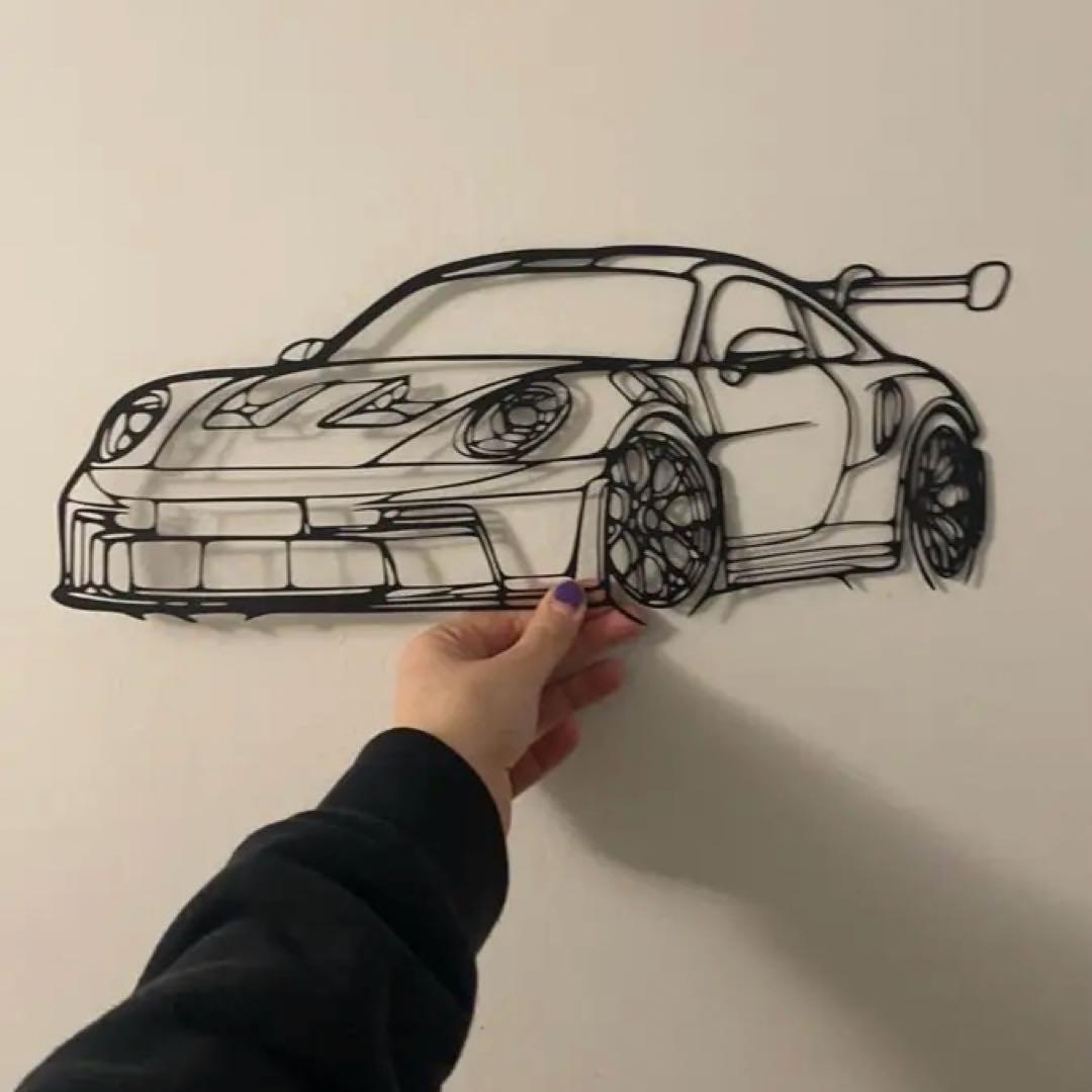 メタルカー ウォールアート モダンデザイン インテリア 壁掛け