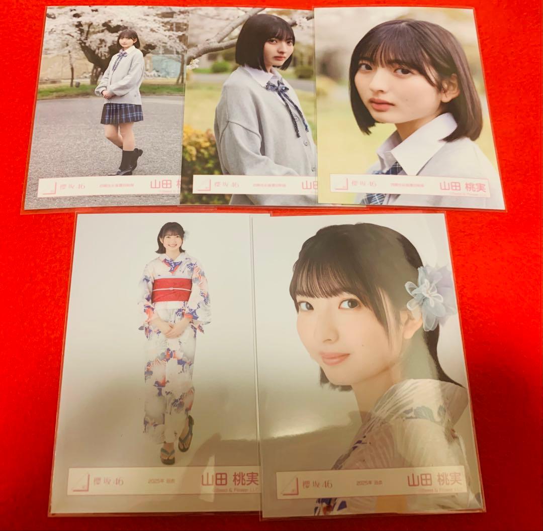 櫻坂46 生写真　山田桃実　直筆サイン