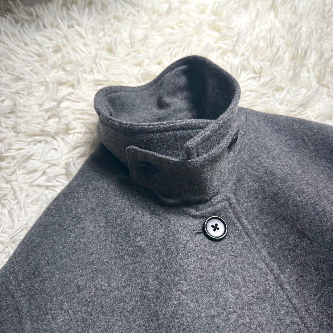 【近年極美品✨】マーガレットハウエル　ソフトウール コート チャコールグレー