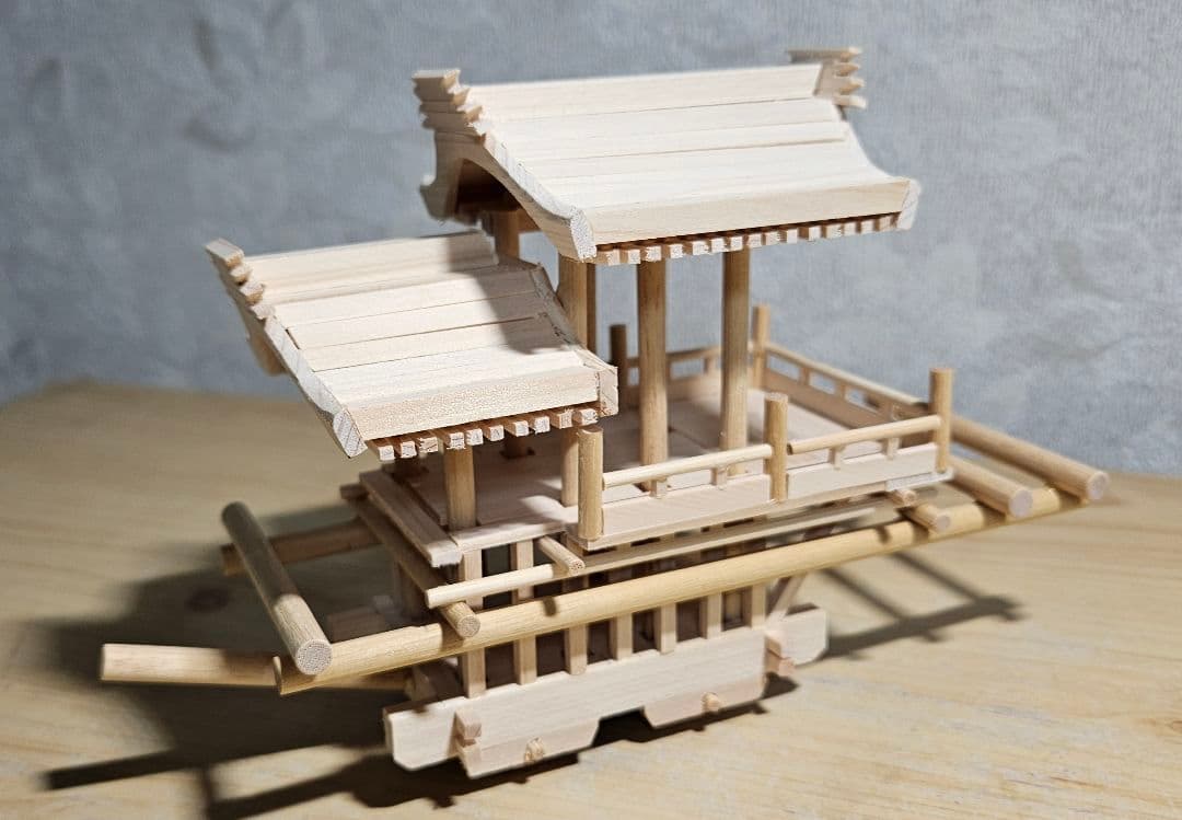 だんじり　ミニだんじり　地車　尼崎型　ハンドメイド　木製　ミニチュア