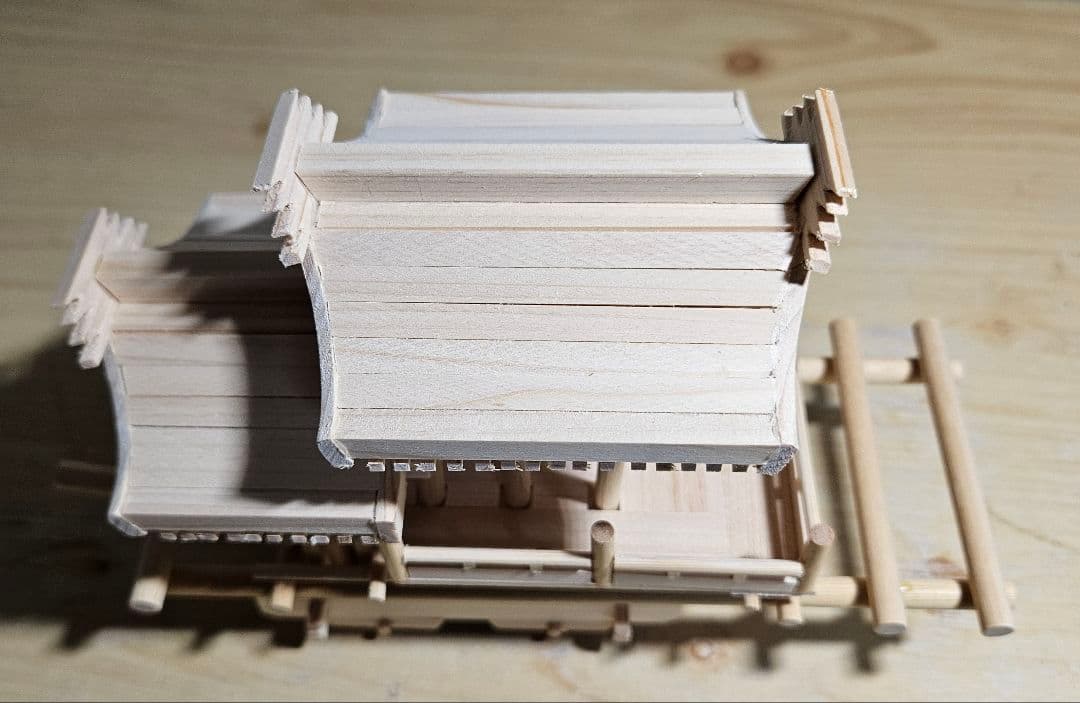 だんじり　ミニだんじり　地車　尼崎型　ハンドメイド　木製　ミニチュア