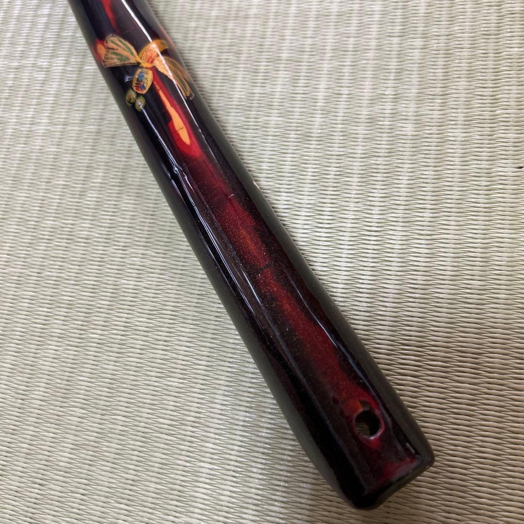 塗り物　飾り物　掛け飾り　鮎タモ