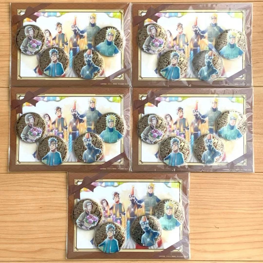 NARUTO 縁シリーズ ミナト班 ミナト カカシ オビト リン 缶バッジ