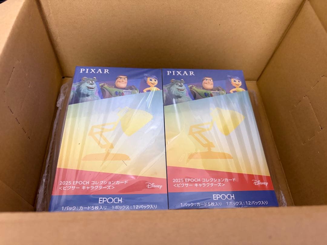 新品未開封 2BOX EPOCH ディズニーコレクションカード PIXAR