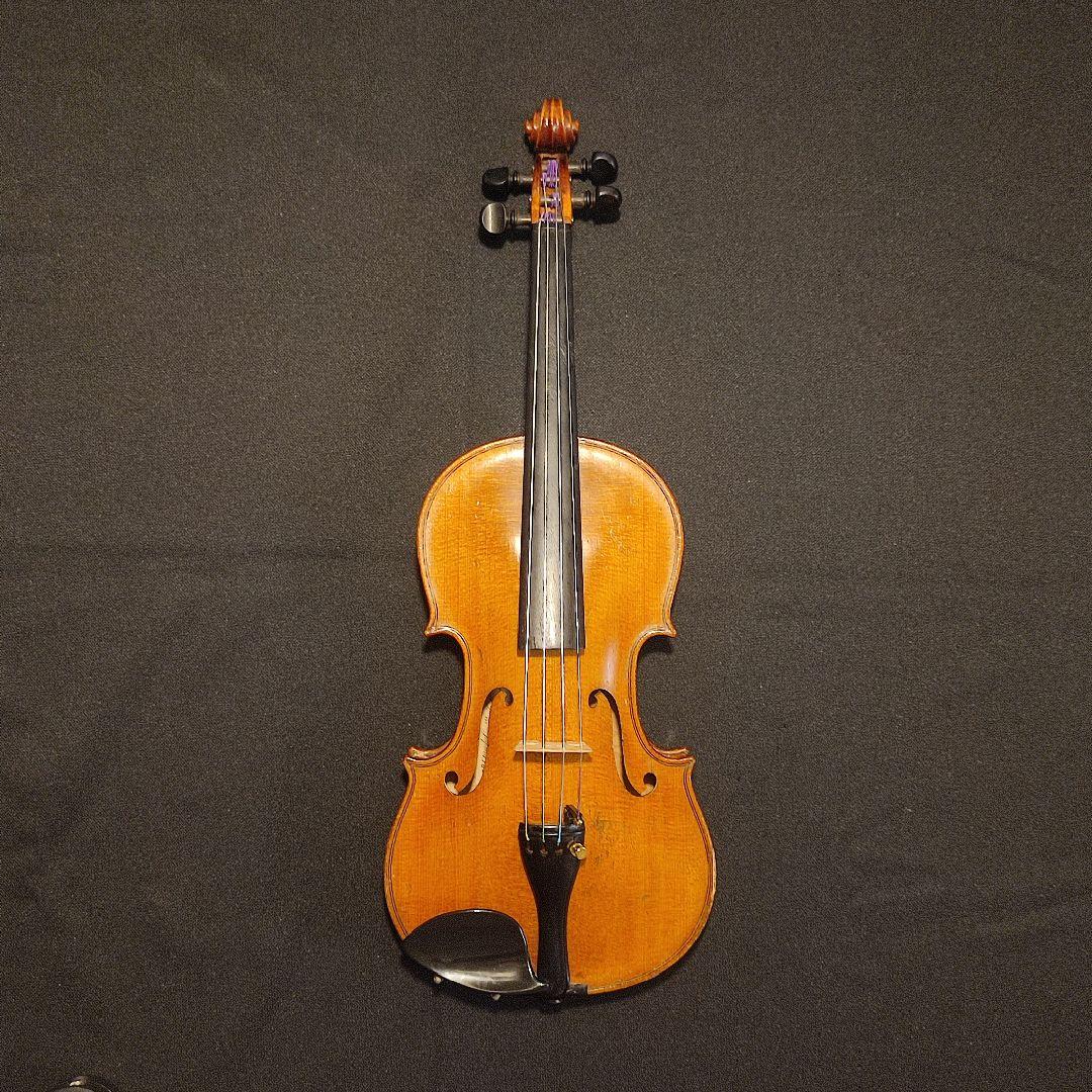 井筒信一 製作 1/4分数 バイオリン　弦新品交換済　弓・ケース・肩当て付属