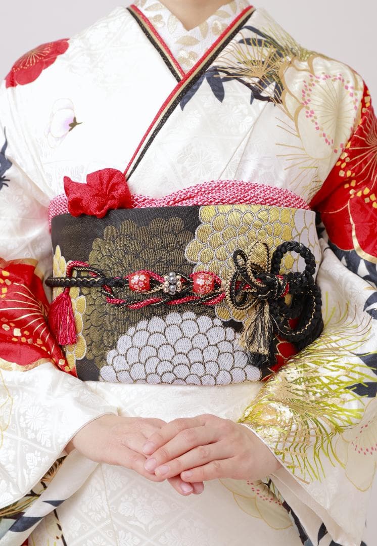 ≪美品≫正絹　振袖単品　【879】【160cm~170cmの方用】