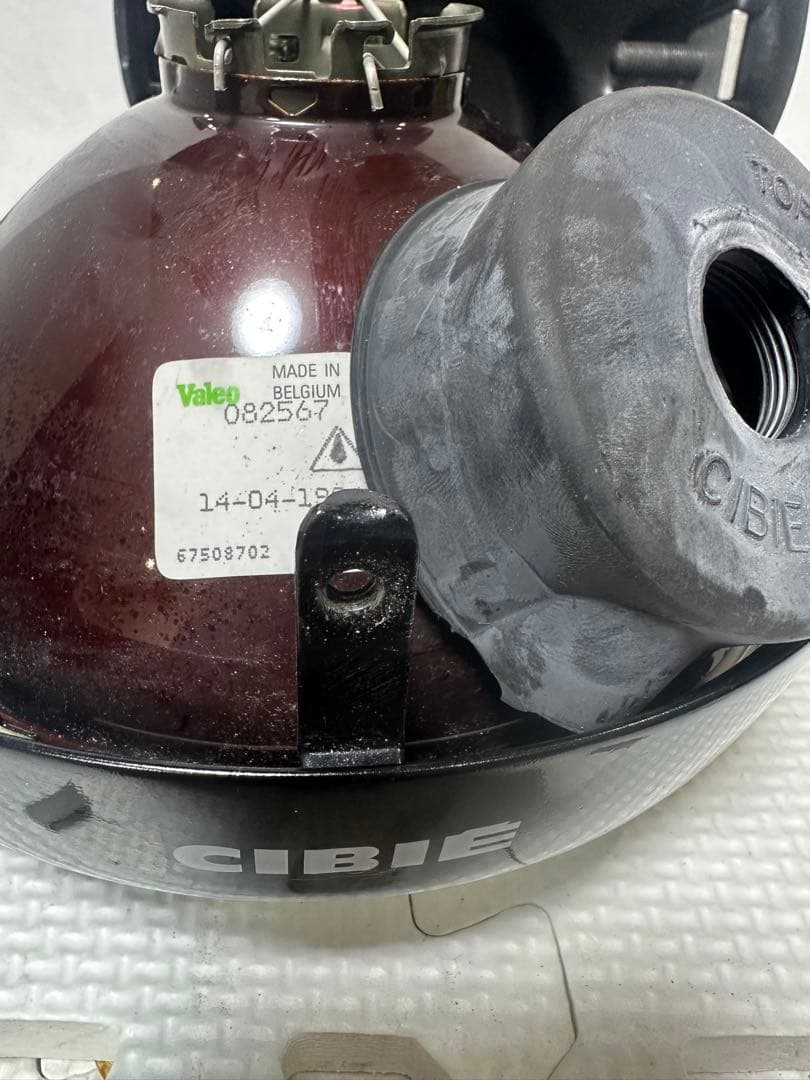 当時物希少CIBIE黒リムW反射ビームヘッドライト/検索シビエマーシャル