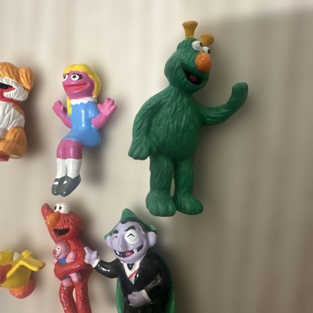 セサミストリート 筆記用具上のフィギュア部分10こセット