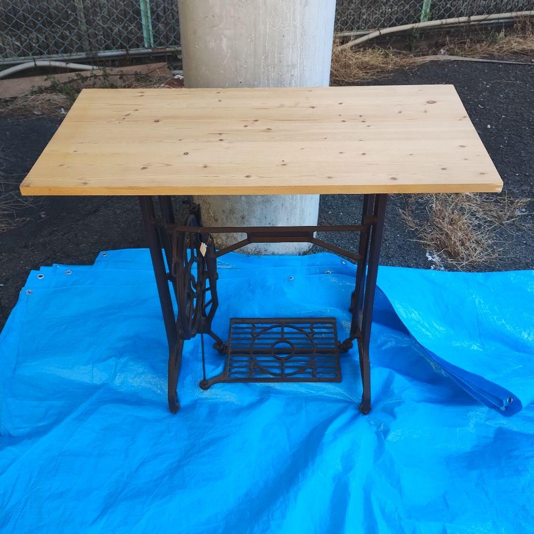 JANOME ミシン台 木製天板