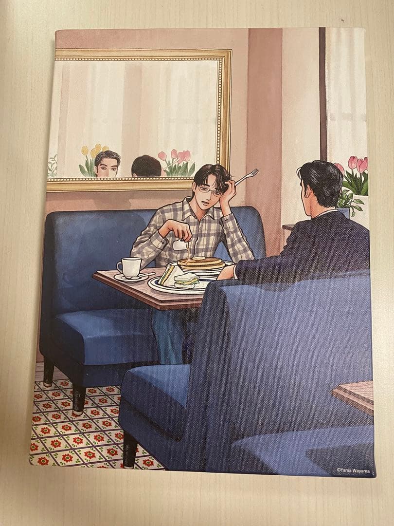 ファミレス行こ キャンバスアート ※裏面シミあり