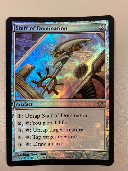 【MTG】威圧の杖 英語【foil】