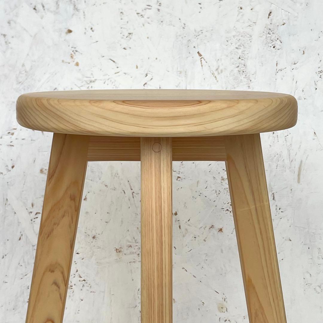 Kuutan　国産ひのき　丸椅子　木製スツール