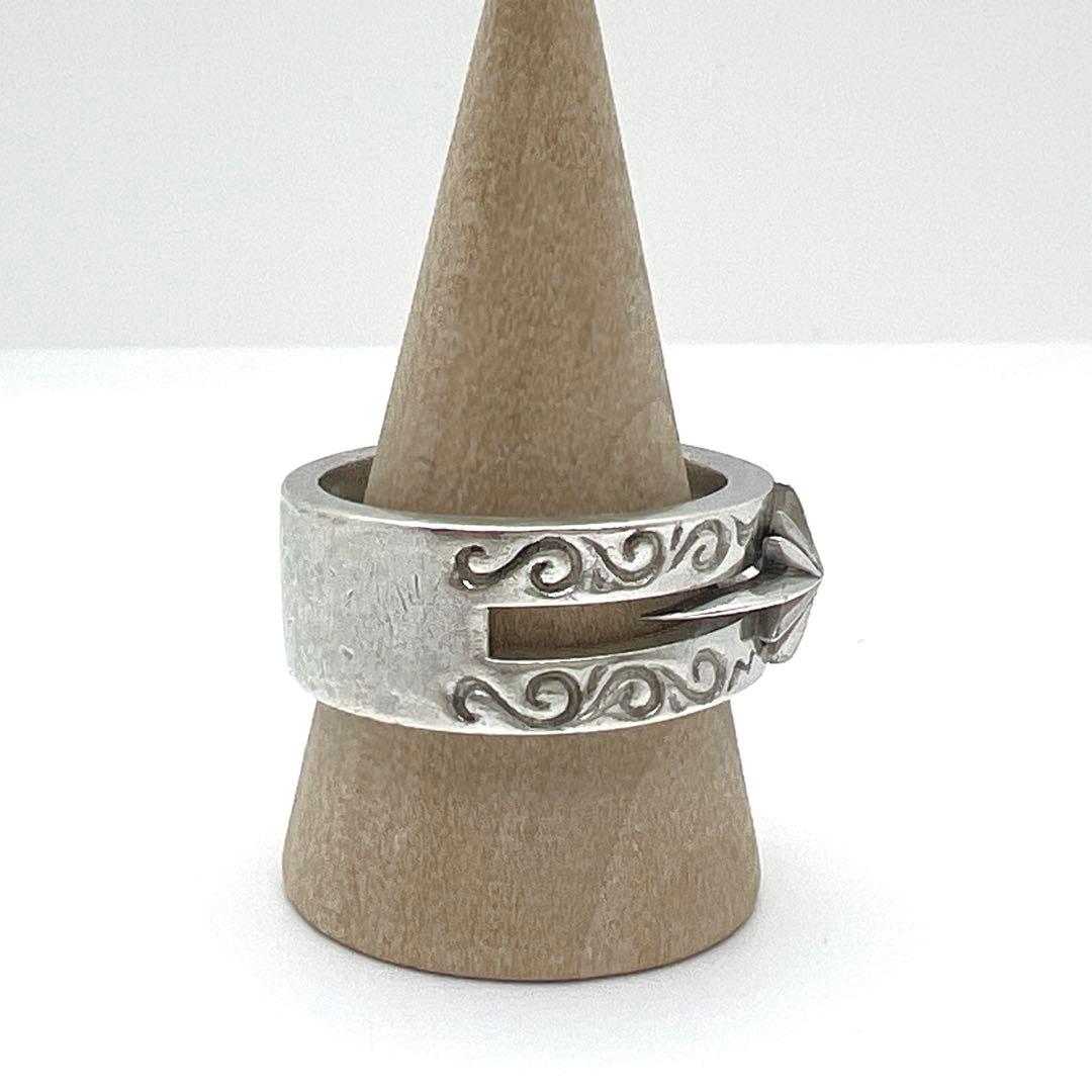 【ヴィンテージ】SAAD サード アラベスク 太陽神 幅広 シルバー 廃盤 希少