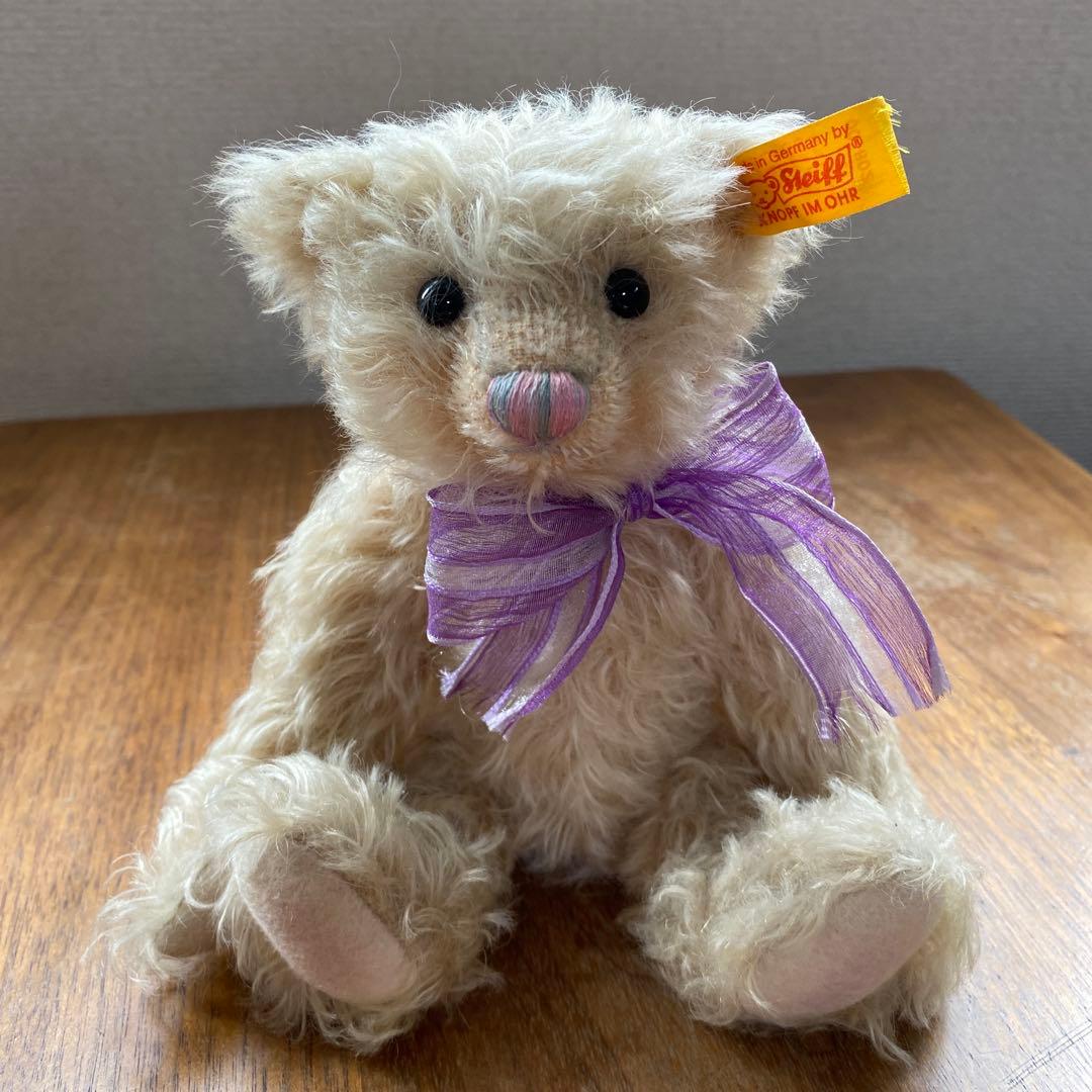 シュタイフ クラシック テディベア パープルリボン 20cm EAN001802