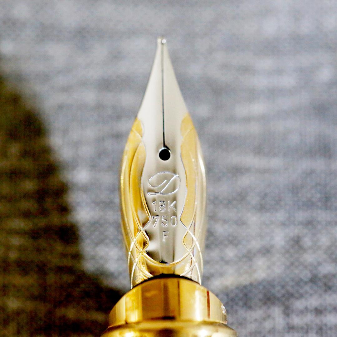 【美品 送料込み】デュポン 万年筆 オランピオ ゴールド