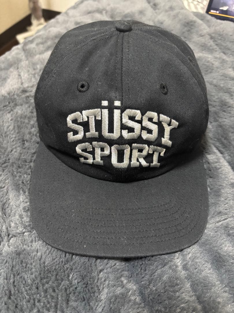 STUSSY SPORT ブラックキャップ