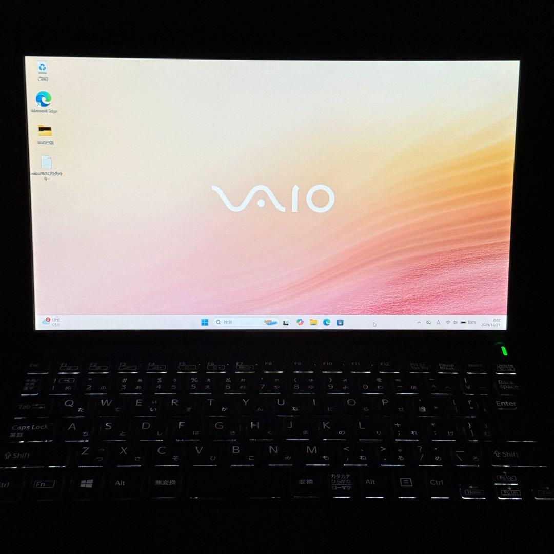 ★人気★VAIO 最新Office2024バッテリー満タン SSD256G