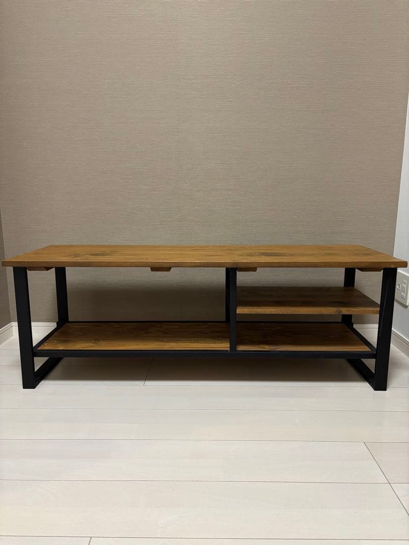 オープンシェルフテレビ台 ナチュラルウッド