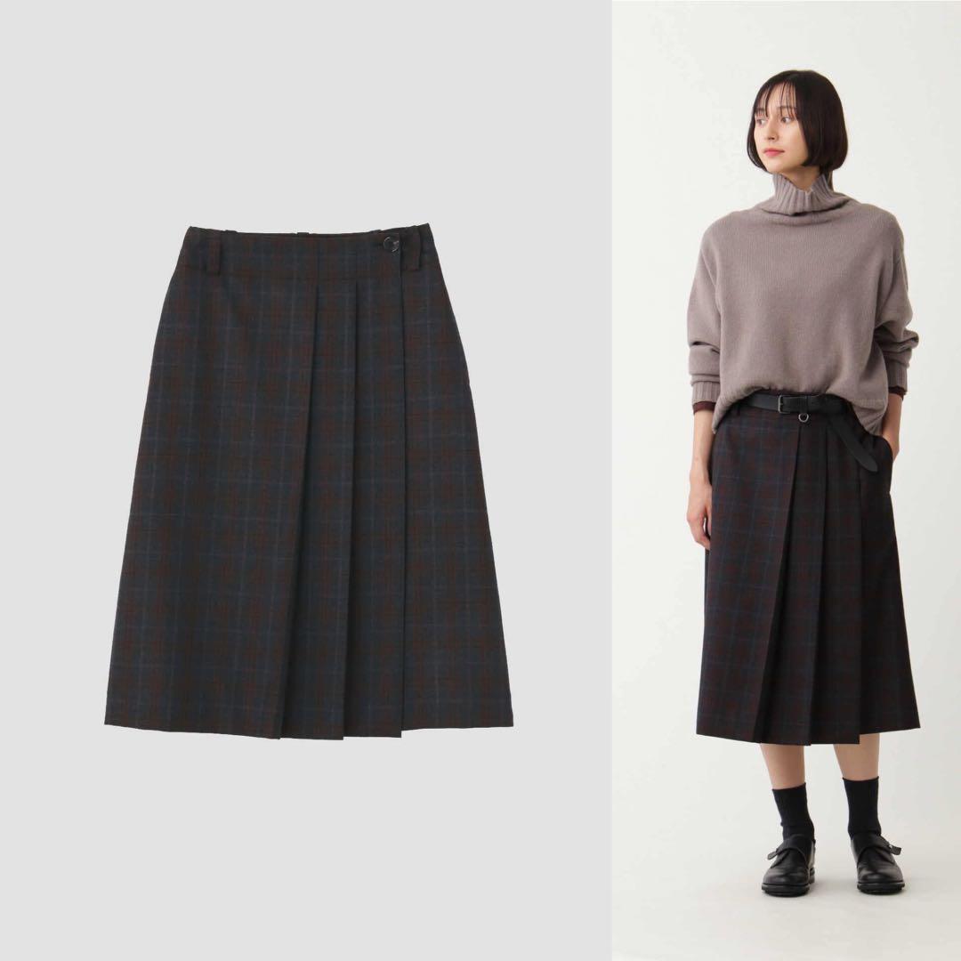 MARGARET HOWELL PLAID WOOL チェックスカート I