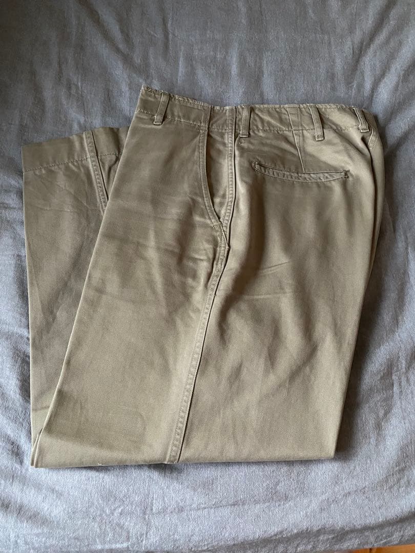 50s サイドダブルステッチ U.S ARMY M-45 カーキ チノパン
