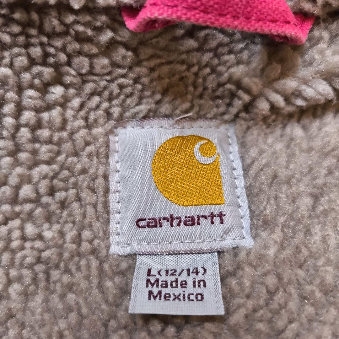 Carhartt シエラジャケット ピンク 裏ボア アクションプリーツ L