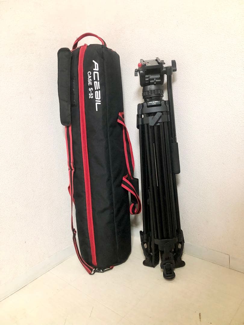 ACEBILエースビル T75　ビデオ三脚　送料無料