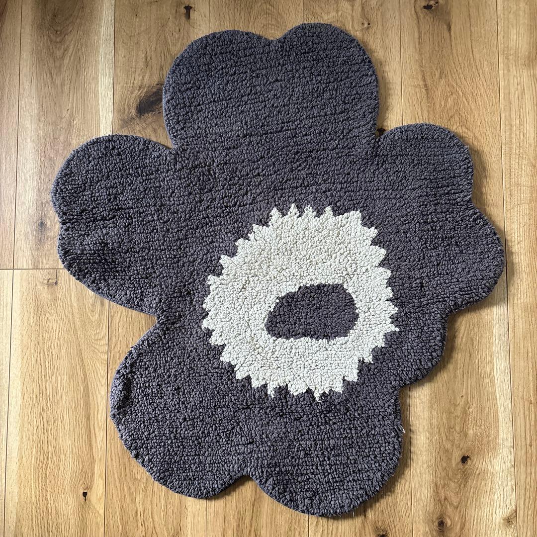 marimekko マリメッコ UNIKKOバスマット ダークグレー