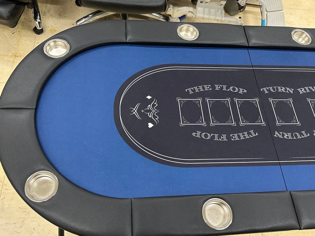 ⑦【美品】VEVOR 折りたたみ式　ポーカーテーブル　8人用