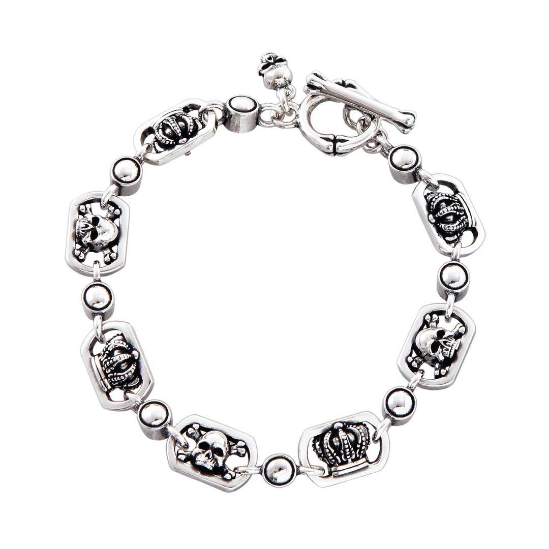 新品◆JUSTIN DAVIS◆CROOKS CROWNブレス◆M◆82,500