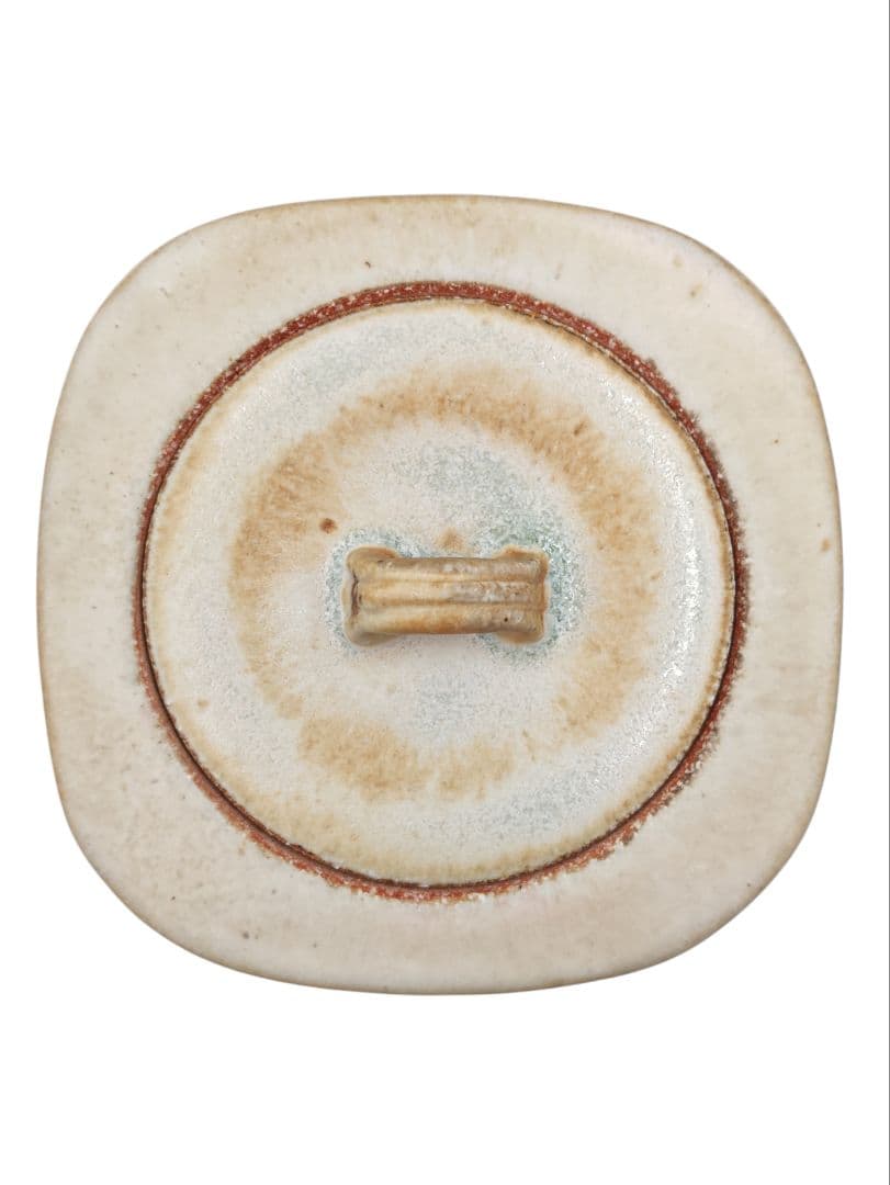 chadougu0318【福森阿也】『色絵金彩芥子絵 四方水指』共箱 共布