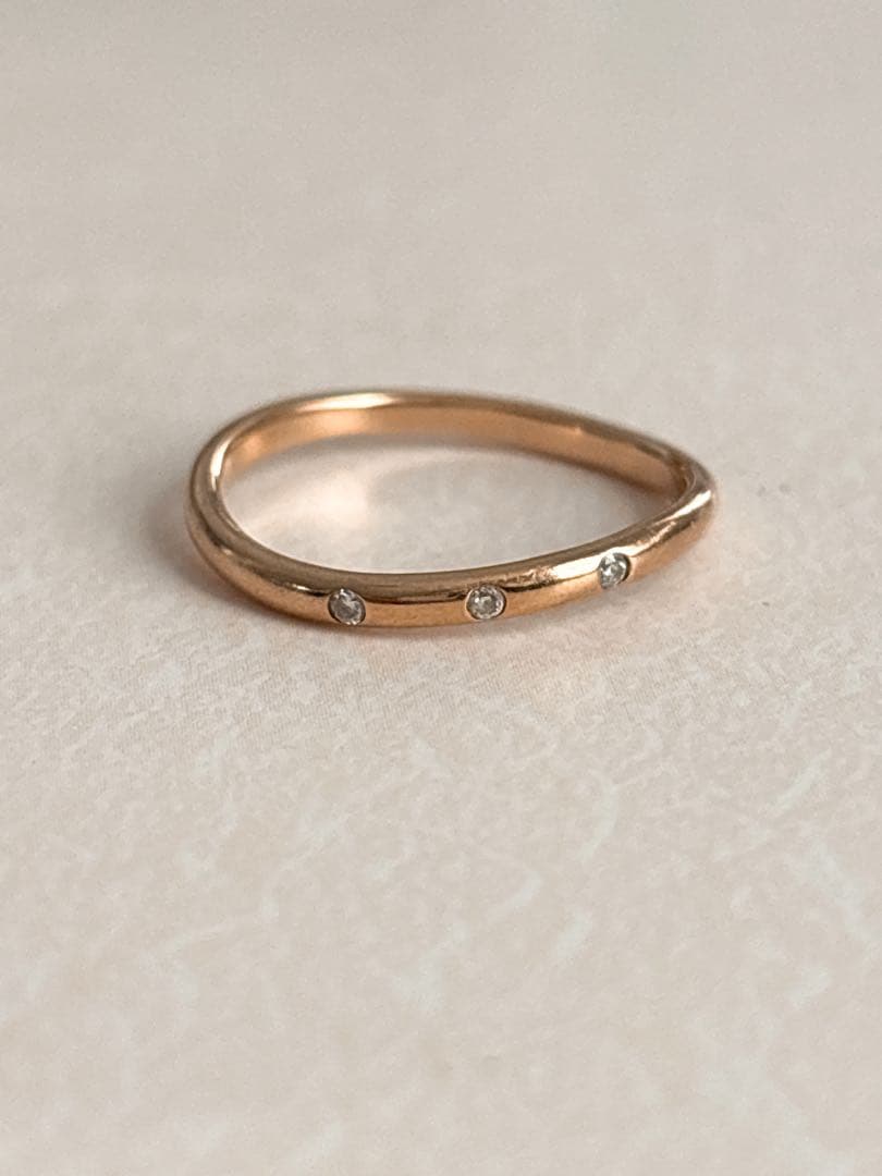 【ete】K18 ダイヤモンドリング 8号⋆*