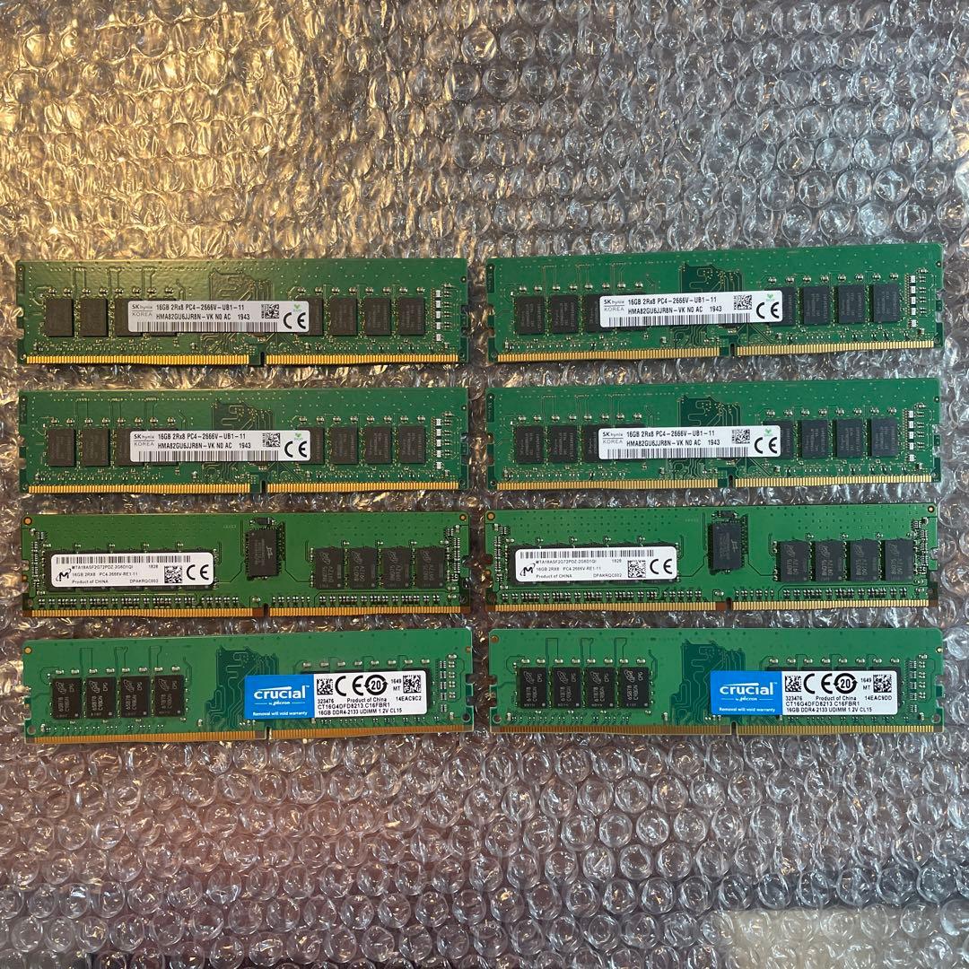 128GB(16G×8枚) DDR4メモリー