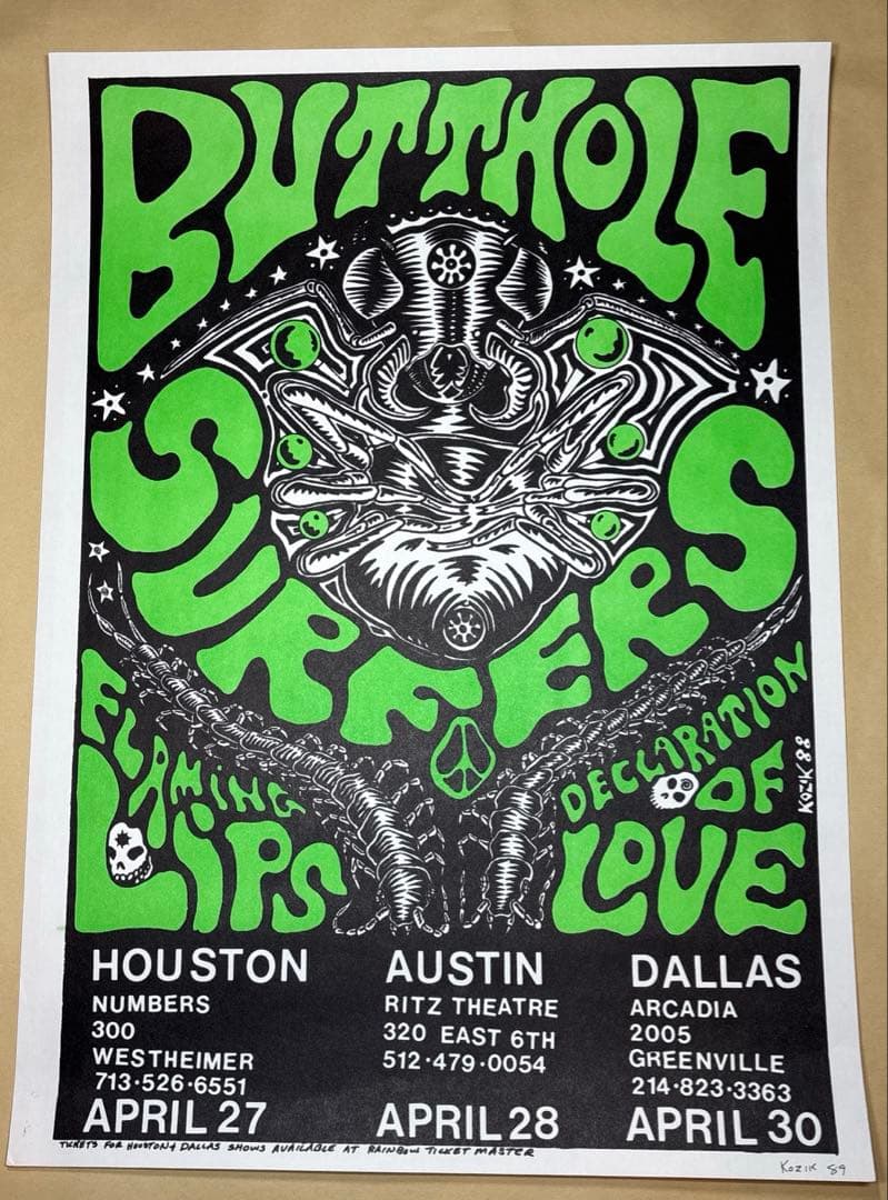 KOZIK BUTT HOLE SURFERS ポスター