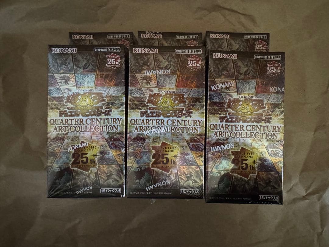 遊戯王OCG クォーターセンチュリーアートコレクション 6BOX シュリンク付き