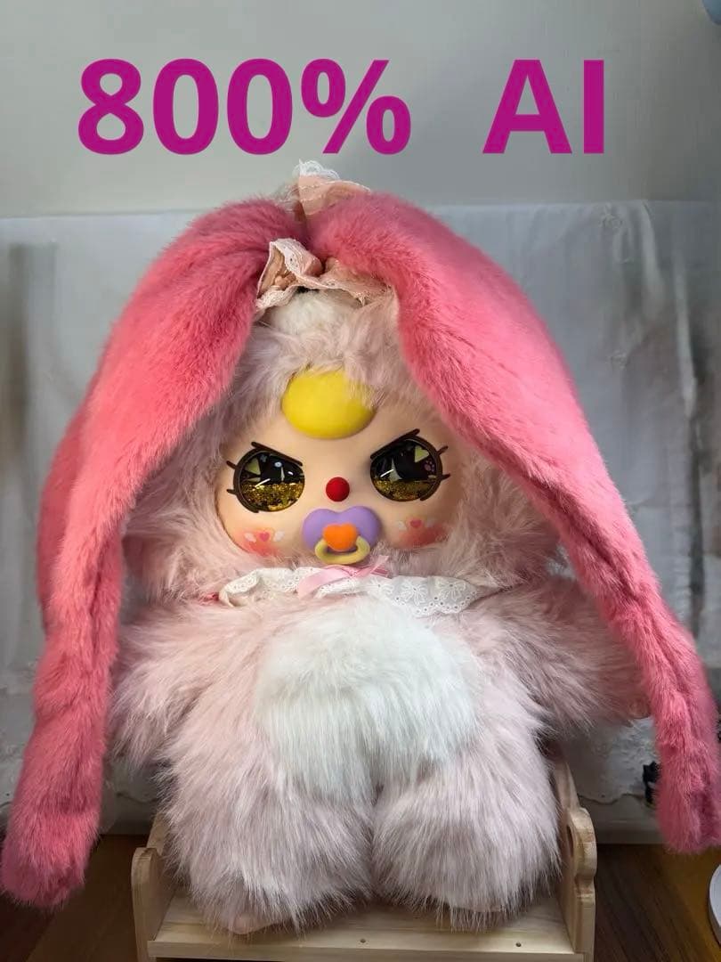 babythree ＡＩ800% ピンク うさぎ オイル目 バブ