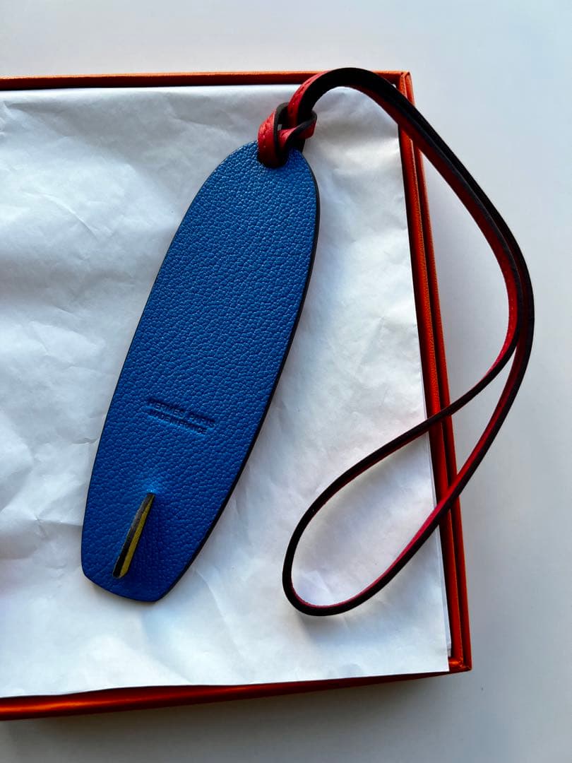 エルメス　サーフボード型　革ストラップ　レア　未使用