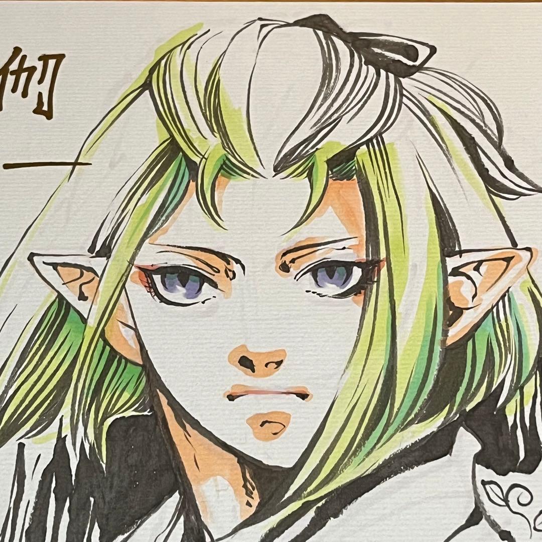 *フェア当選品*琥狗ハヤテ【御伽 おとぎ】*直筆イラスト＆直筆サイン色紙