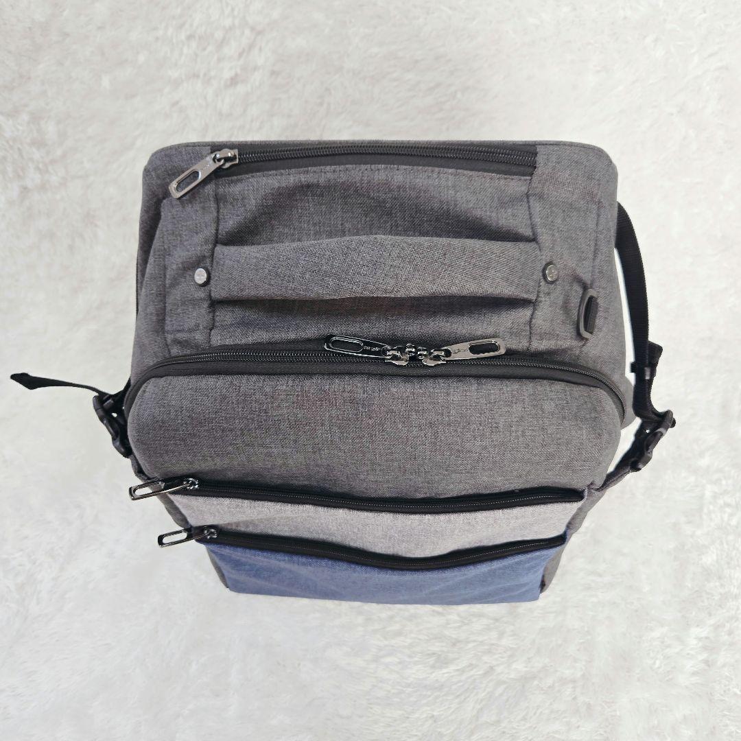 美品 4way 軽量 多機能キャリー 大容量 リュック キャリーバッグ グレー