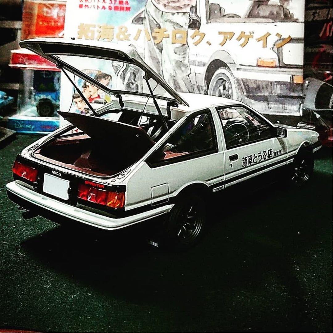 魔*神様 オートアート1/18　スプリンター トレノ プロジェクトD　ファイナル